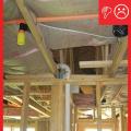 Wrong – The plumbing is not air sealed at the stud.