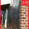 Wrong - Reflective housewrap not installed properly