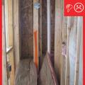Wrong - Batt insulation installed backward