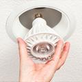 Right - Retrofit existing recessed lighting with LEDs. 