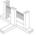 Ladder blocking where exterior walls intersect interior walls provides more space for insulation and reduces thermal bridging.