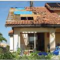 Continuous load path failure due to improper connections between the roof decking and roof framing resulting from hurricane force winds. 