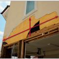 Wrong - When the lower break-away wall gave way in coastal flooding it peeled some of the EIFS siding off with it because there was no suitable break in the siding to allow it to detach cleanly. 