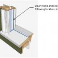 Recommended sealant location as part of window frame rehabilitation