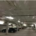 Right - Fiberglass/mineral wool insulation thermally isolates the garage from the interior occupied space above.