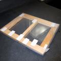 Interior removable storm window sample