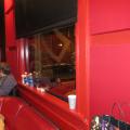 Interior storm window on double-hung original window