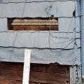 Wrong - Siding is missing or broken and wood crawl space wall is unprotected.