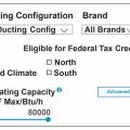 The NEEP Cold Climate Air Source Heat Pump List allows users to search, sort, and filter for cold climate heat pumps by brand, model, product type, and ducting configuration; an advanced search provides helpful resources for sizing to the heating load