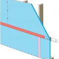 Tape horizontal joint with minimum 3" wide tape placing tape offset high on the joint, adhearing to the upper sheet without wrinkles