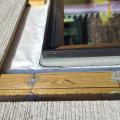 Right - Nails holes are air sealed with caulk.