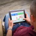 The home owner can track electricity production from the home’s solar panels through a web-based interface that is accessible on any computer or mobile device.