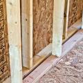 This home’s double-wall structure consists of two 2x4 walls set two inches apart, then sheathed on the exterior and netted on the interior to create a 9.5-inch wall cavity that is filled with blown fiberglass insulation.