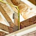 Right - These raised heel roof trusses provide 16 inches of space over the outer walls for full insulation coverage at the attic perimeter.