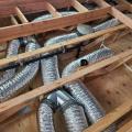 Right - The open web floor joists have ample space for HVAC ducts