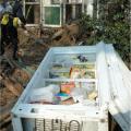 Wrong – Refrigerator was not properly secured to the wall studs of the home.