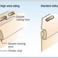 Right - Use high-wind vinyl siding in hurricane and high wind prone areas. 