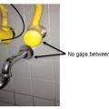 Right – Plumbing pipes have flanges that are sealed to the wall with caulk to prevent pest entry