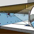 Rigid foam insulation in vent areas