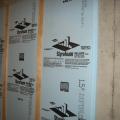 Rigid foam against the foundation