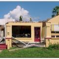 Failure of the wall to roof connection resulted in loss of roof under hurricane force winds.