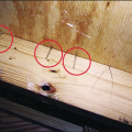 Wrong - Roof sheathing nails missed the rafter below