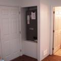 A high-efficiency heat pump is installed in a closet within this home’s conditioned space.