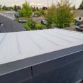 Right - This tiny house has a mono-sloped shed roof angled toward the sun to provide maximum space for solar panels. 