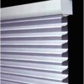 Sheer shades can provide very effective daylighting and glare control while maintaining a softened view to the outside