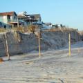 Dune erosion caused by the combination of a hurricane and a nor’easter in Ocean City, New Jersey