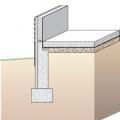 A concrete slab floor can be elevated above local grade as a strategy to prevent flood damage.