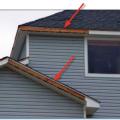 Loss of the fascia cover in high winds exposes the vinyl soffit to entry by wind-driven rain. 