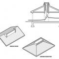 Inducing airflow through the stack effect requires low inlets and high outlets such as a ridge hood or crown monitor