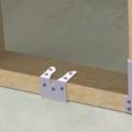 Right - Metal connectors provide uplift resistance at the stud-to-bottom plate connection in new construction for a continuous load path.