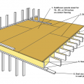 Subfloor as air barrier
