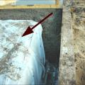Properly installed vapor barrier