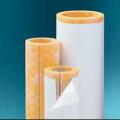 High-density fiberglass pipe insulation comes with a vapor barrier cover and self-adhesive seam