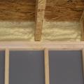 Spray foam insulates the rim joist and air seals the subfloor-rim joist and rim joist-top plate connections