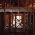 Dropped hallway ceiling with drywall