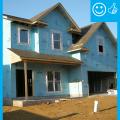 Right – All insulated sheathing boards are installed according to the manufacturer’s recommended fastening schedule and taping specifications