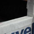 The back dam of the window sill will force water out