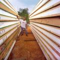 SIP panels should be stacked high, dry, and flat