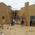 Walls are being assembled at this SIP house