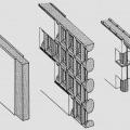 Three common ICF wall systems: the flat wall, the waffle wall, and the post-and-beam wall