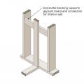 Ladder framing detail side view
