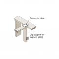 Connector plate and drywall clips