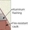 Form sheet metal shield around pipe keeping 3-inch clearance