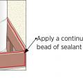 Seal all wood framing joints surrounding the chase with sealant and lay a bead of sealant on top edge of chase framing