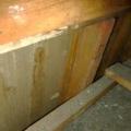 The top plate is missing where the lower wall meets the upper wall