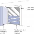 Air-seal the attic kneewall door opening with weatherstripping.